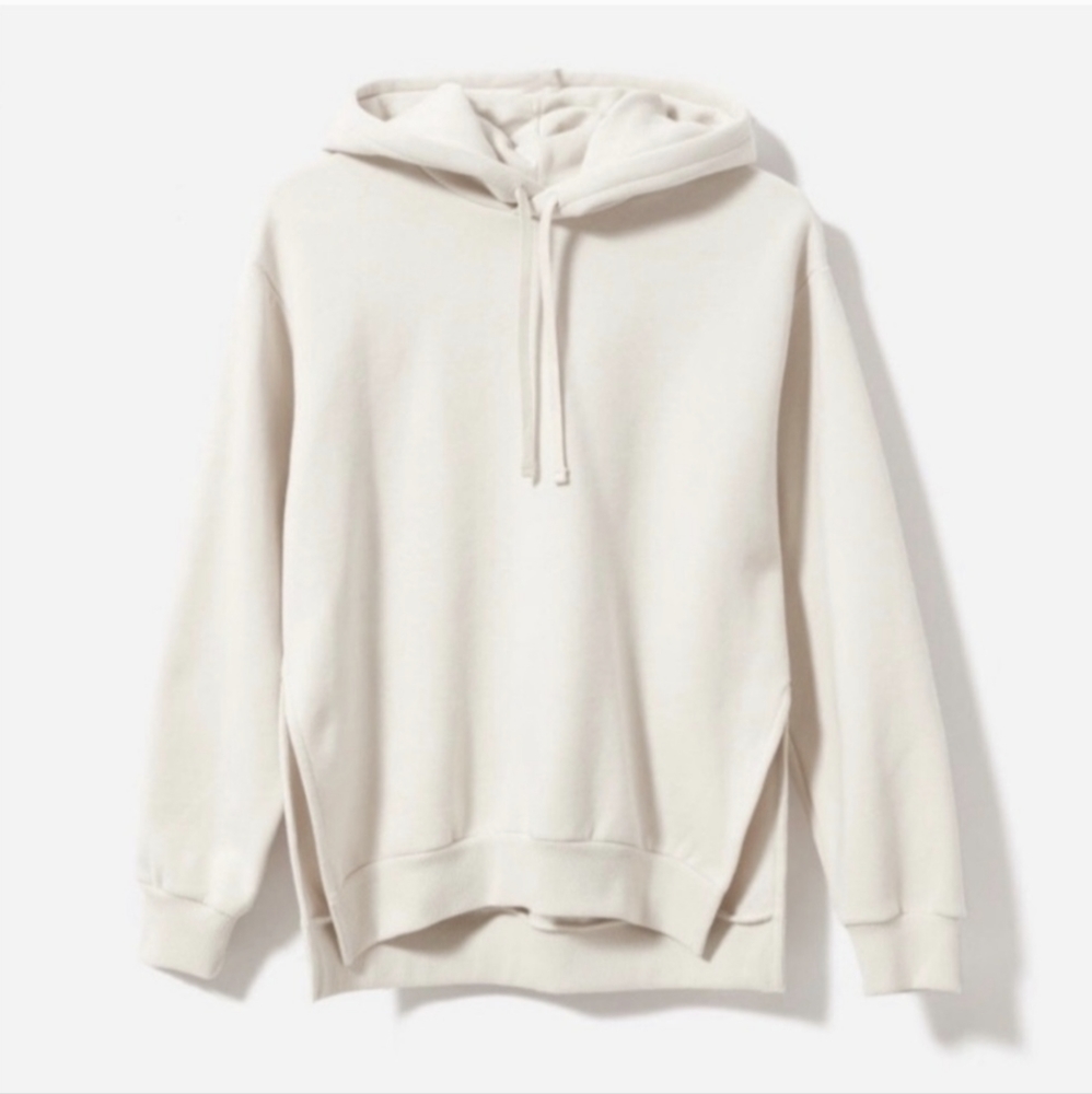 Everlane Women's Oversized Side Side Slits Fleece Hoodie